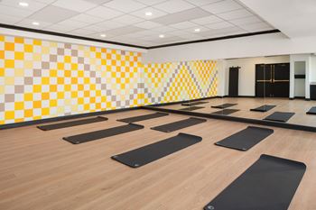 A yoga room 